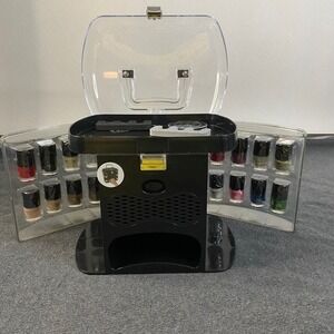 Nail Polish Organizer 16 Colors Battery Operated Nail Dryer Women Manicure‎ New